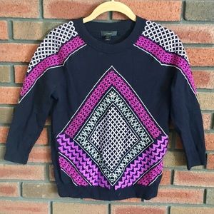 JCrew Lightweight sweater with embroidery
